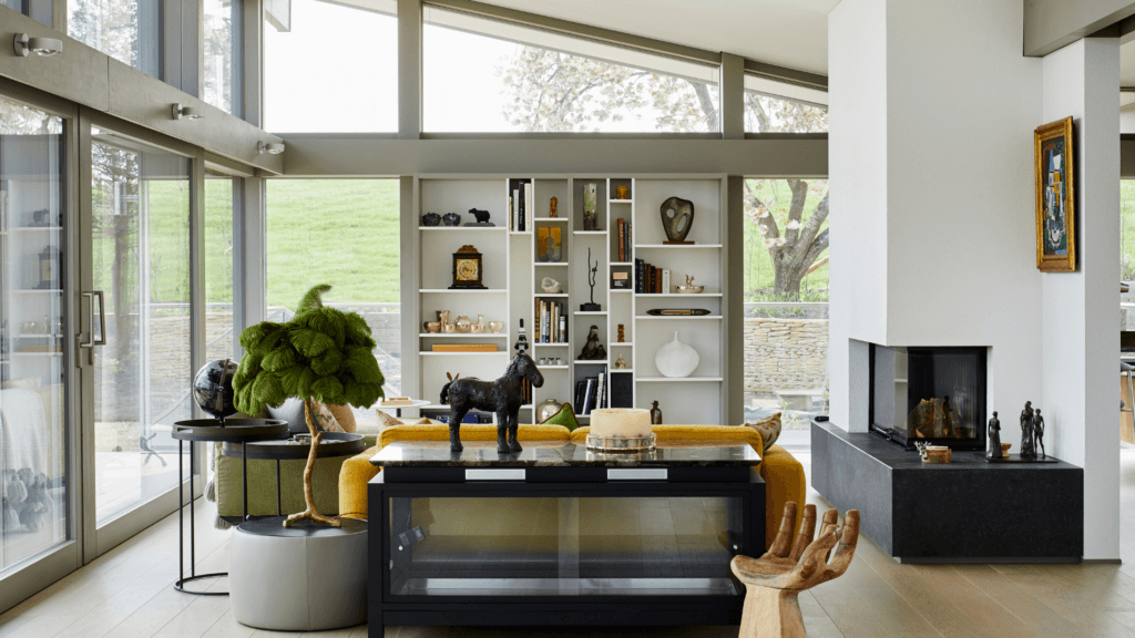 Nicholas Anthony Kitchen open living space with artistic elements
