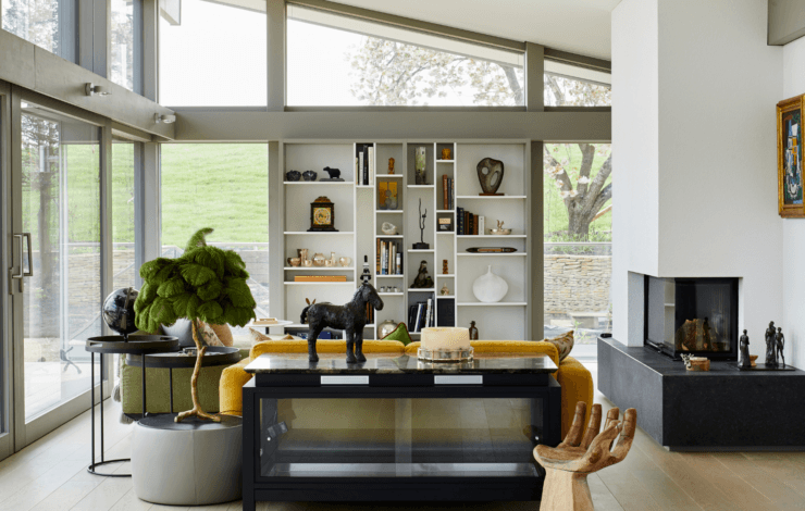 Nicholas Anthony Kitchen open living space with artistic elements