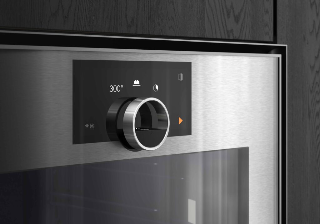 Gaggenau expressive series close-up of oven floating control ring