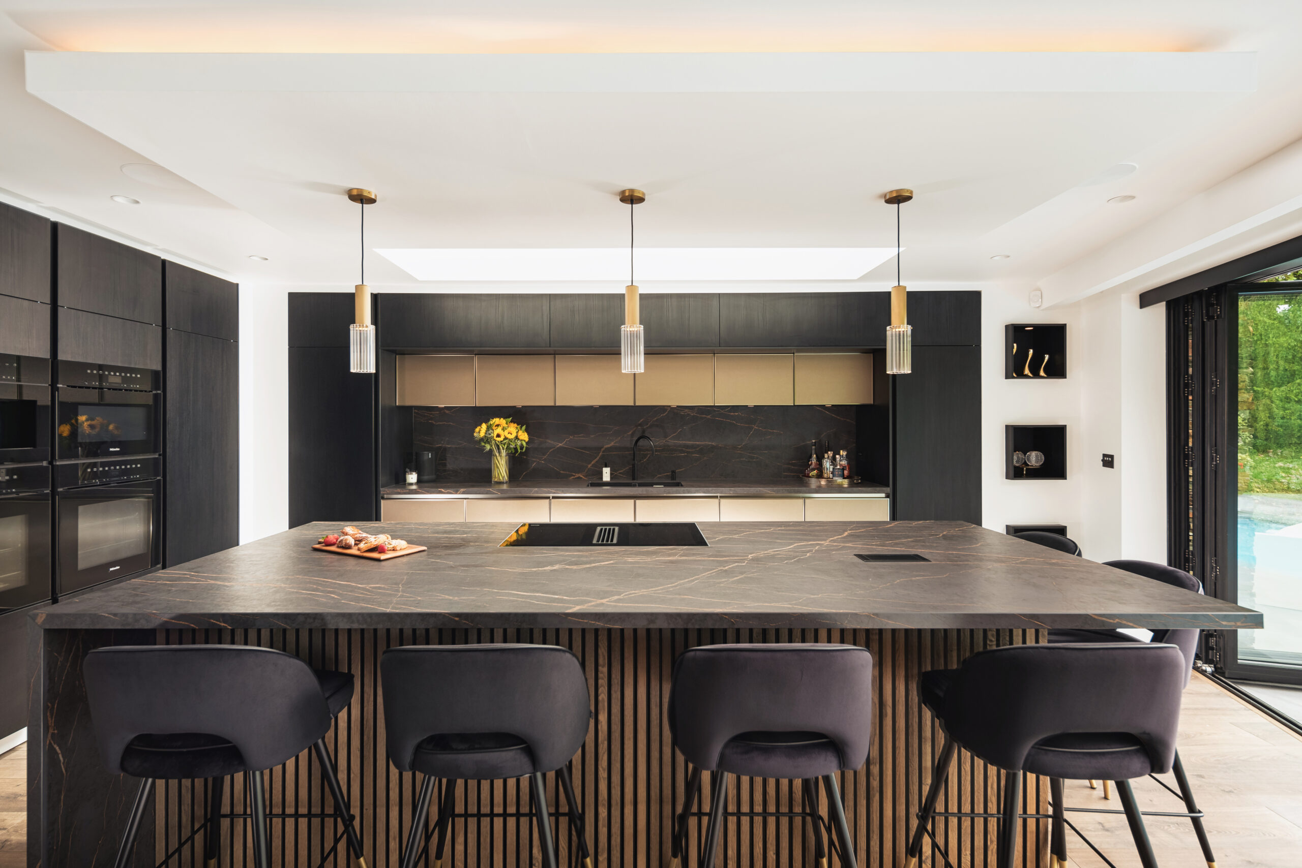 Front facing picture of a timeless kitchen design